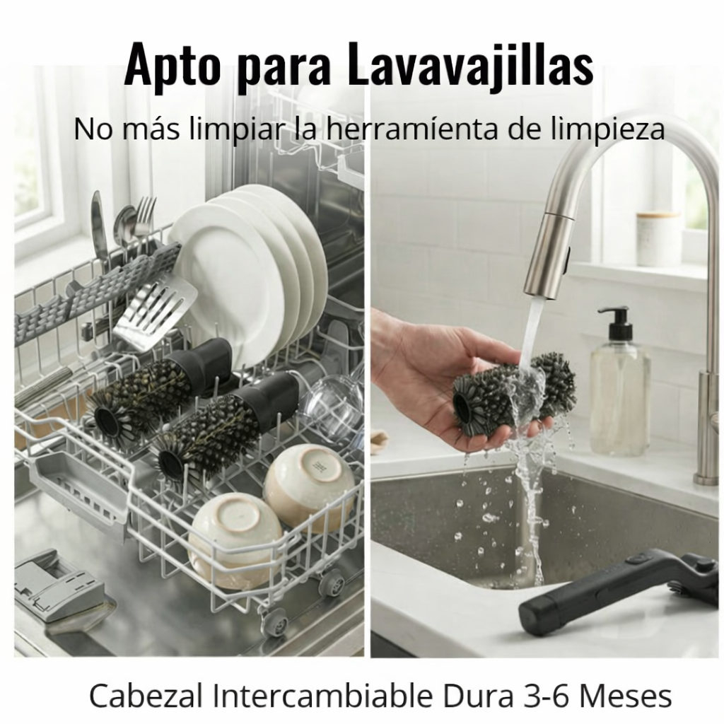 Cepillo limpia parrillas eléctrico