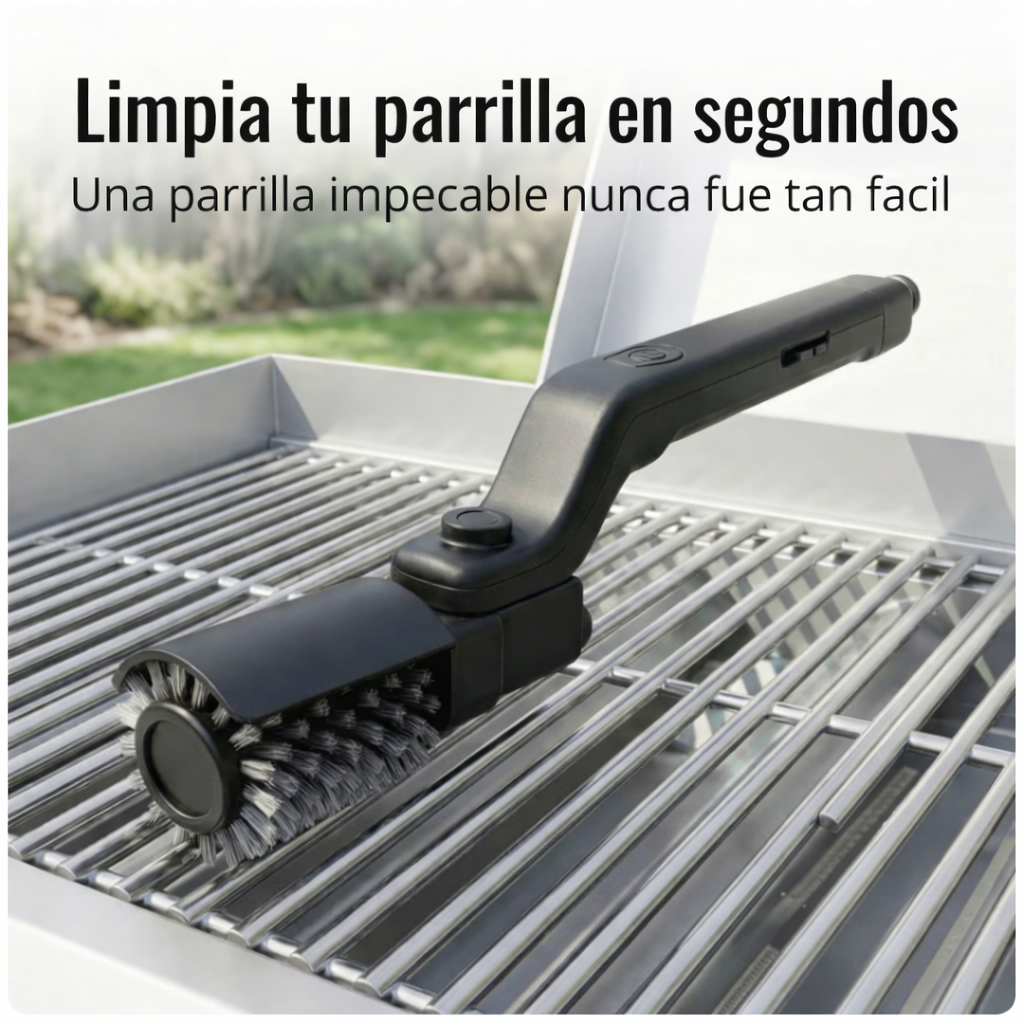 Cepillo limpia parrillas eléctrico