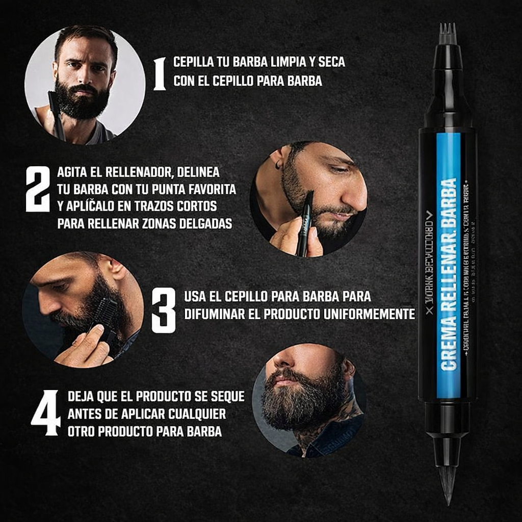 Lapiz para Perfilar y Rellenar Barba